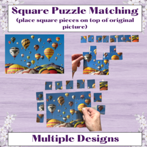 Square Puzzle-Multiple Designs