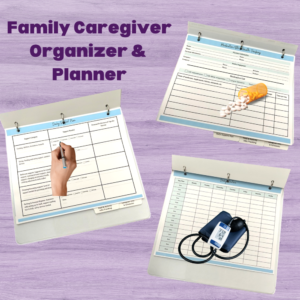 Family Caregiver Organizer & Planner-Shipped
