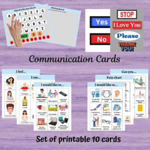 Communication Cards-Instant Download & Print